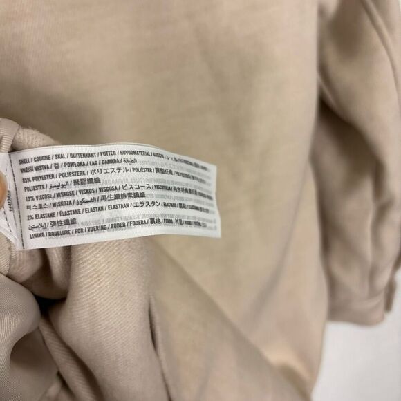 Abercrombie & Fitch Sand Colored Collared Button Front Shirt Jacket - Picture 6 of 6